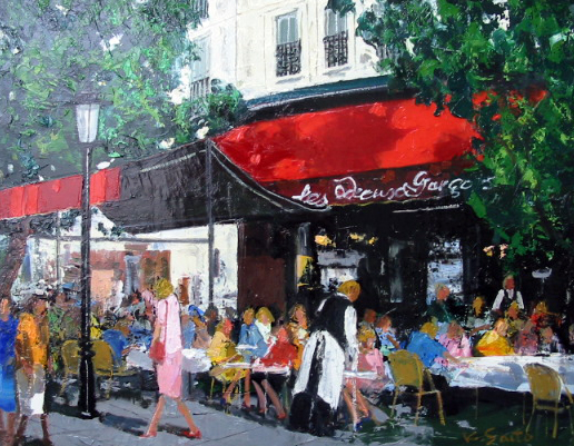 ミラボー通りのカフェ